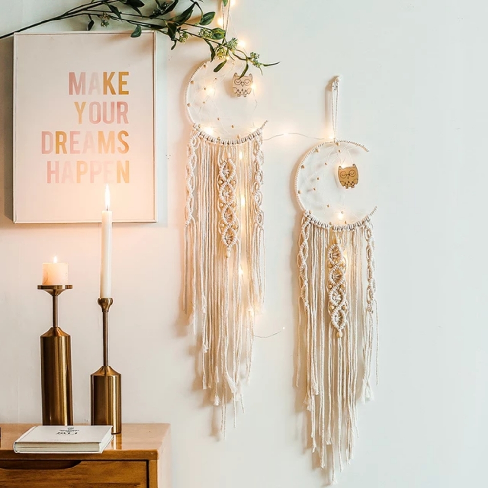 Handmade Macrame Boho Wall Hanging Decor